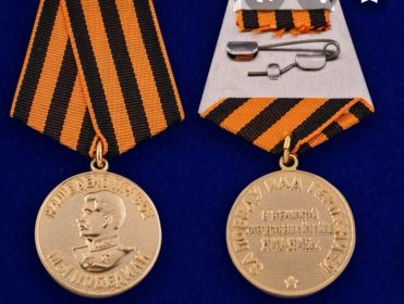 Медаль "За победу над Германией в Великой Отечественной войне 1941-1945 "