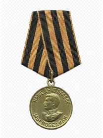 3 ордена Красной звезды, 2 ордена Отечественной войны I и II степеней, медали: За Боевые заслуги, за взятие Будапешта, За взятие Вены, за Победу над Германией.