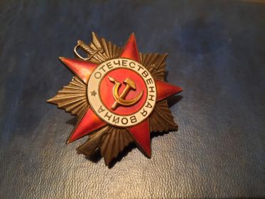 Орден Отечественной Войны II степени(1985 г)