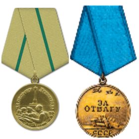 Медаль За Отвагу, Медаль За оборону ленинграда
