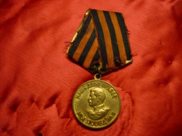 Медаль "За победу над Германией в Великой Отечественной войне 1941 - 1945 гг"