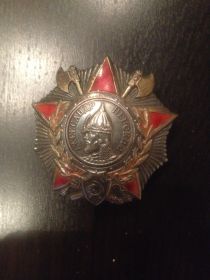 Полководческий орден "Александра Невского", за взятие высоты и пленение немцев