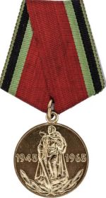 Медаль «Двадцать лет победы в Великой Отечественной войне 1941-1945гг.»