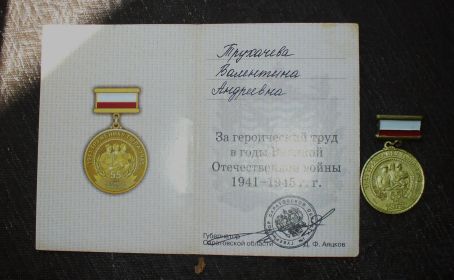 Знак "Труженику тыла 1941-1945"