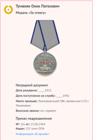 Медаль «За отвагу»