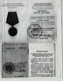 Медаль «За Победу над Германией в Великой Отечественной Войне 1941-1945 гг.»