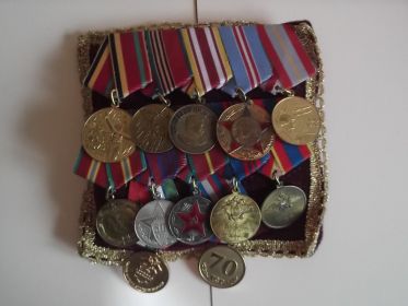 Медали, в том числе, "За Победу над Японией"