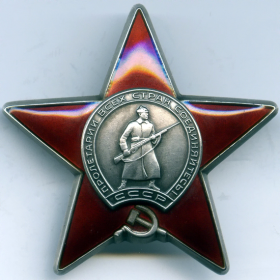 Орден "Красной звезды", представлен к награде 9 апреля 1944 года