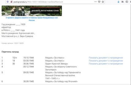 две медали "За Отвагу", орден "Красной Звезды", медаль "За оборону Советского Заполярья", медаль "За победу над Германией в Великой Отечественной войне 1941-194...