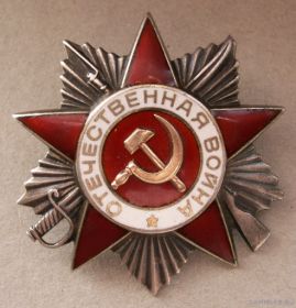 Орден «Отечественной войны ll степени».