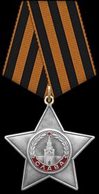 Орден Славы 3 степени от: 08.03.1944