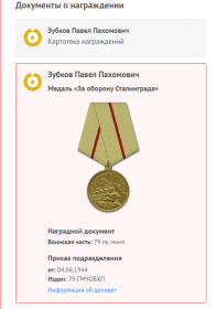 Медаль за Оборону Сталинграда