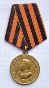 Медаль "За победу над Германией в Великой Отечественной войне  1941-1945 гг."
