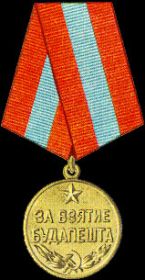 Медаль "За взятие Будапешта"