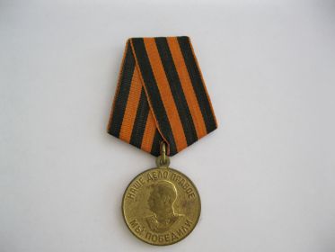 Медаль «За победу над Германией в Великой Отечественной войне 1941–1945 гг.»