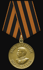 Медаль «За победу над Германией в Великой Отечественной войне 1941–1945 гг.» (1945)