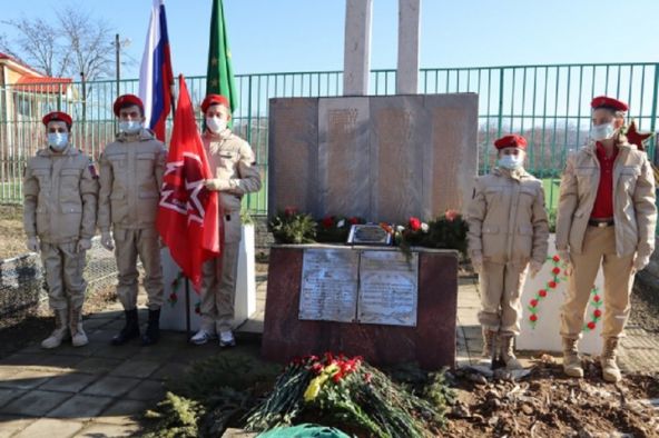 В станице Майокопского района перезахоронили останки советского солдата