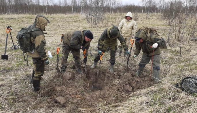 Нижнекамские поисковики подняли останки четверых бойцов Советской Армии