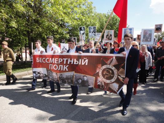 Бессмертный полк в станице Ессентукской 2016 год