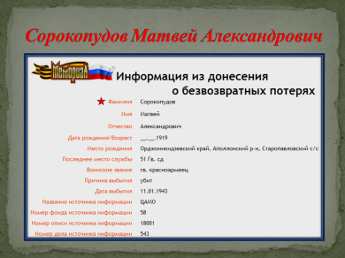 Сорокопудов Матвей Александрович