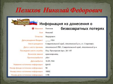 Пелихов Николай Федорович