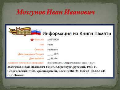 Мозгунов Иван Иванович