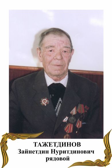 Тажетдинов Зайнетдин Нуритдинович