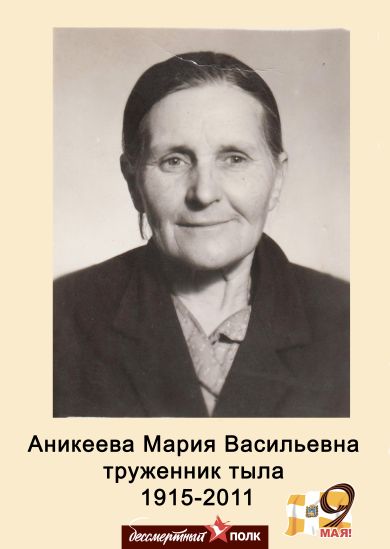 Аникеева Мария Васильевна