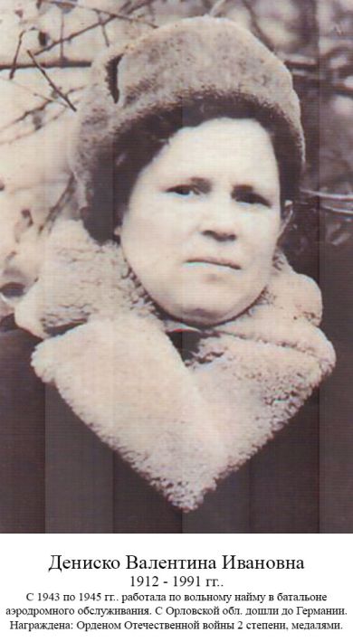 Дениско Валентина Ильинична