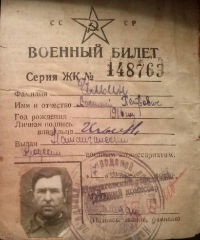 ИЛЬИН ВАСИЛИЙ ПЕТРОВИЧ