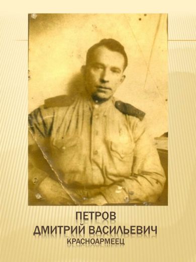 Петров Дмитрий Васильевич