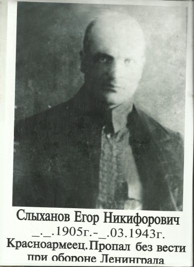 Слыханов Егор Никифорович