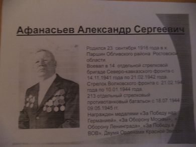 Афанасьев Александр Сергеевич