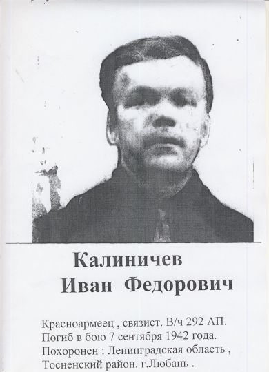 Калиничев Иван Федорович 