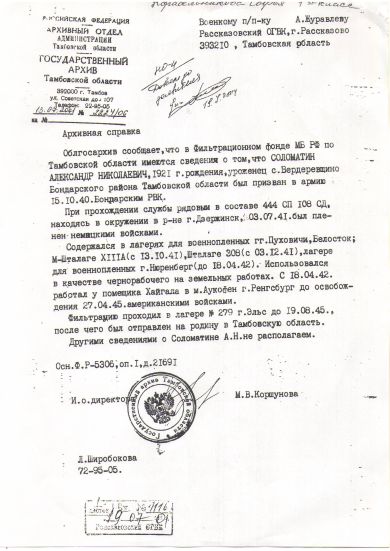 Соломатин Александр Николаевич