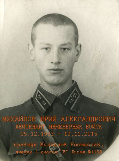 Михайлов Юрий Александрович