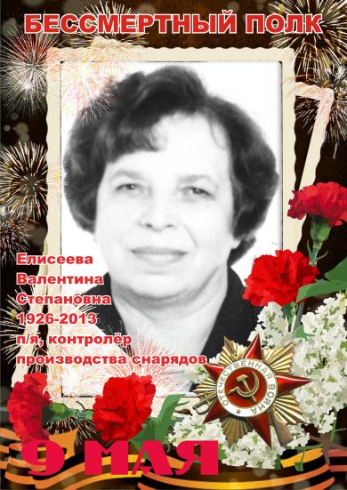 Елисеева Валентина Степановна 