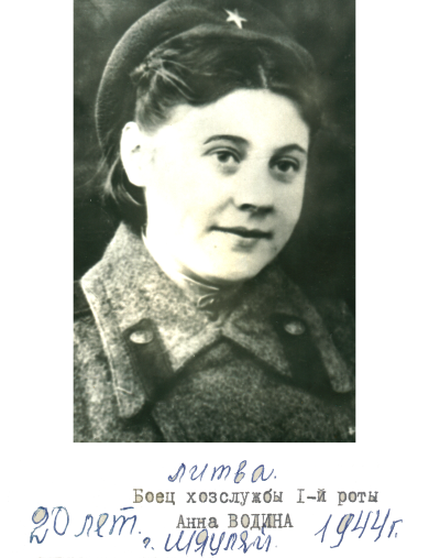 Волкова Анна Ивановна (Водина)