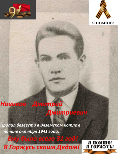 Новиков Дмитрий Дмитриевич