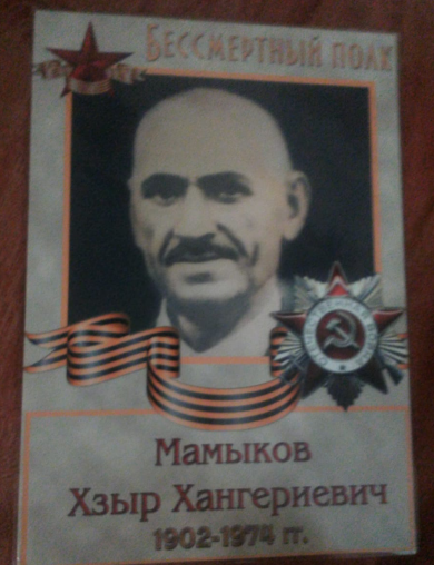 Мамыков Хзыр Хангериевич