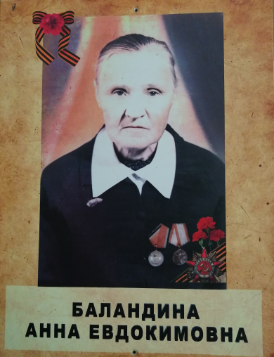 Баландина Анна Евдокимовна