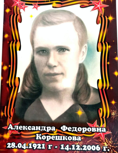Корешкова Александра Федоровна