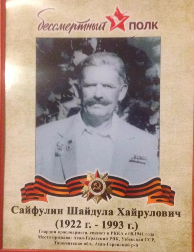 Сайфулин Шайдула Хайрулович