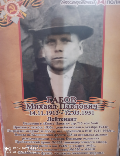 Габов Михаил Павлович