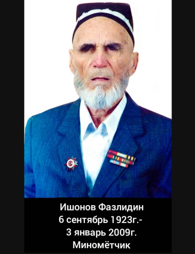 Ишонов Фазлидин 