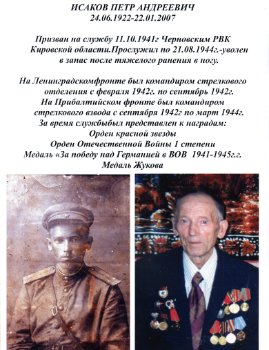 Исаков Петр Андреевич