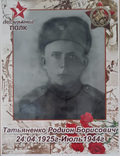 Татьяненко Родион Борисович