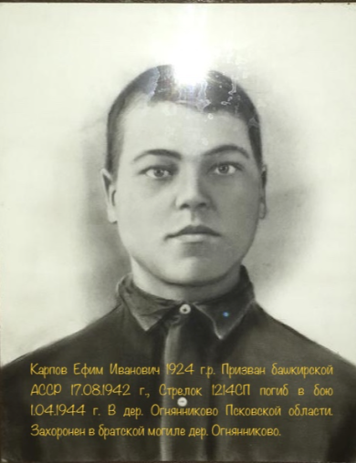Карпов Ефим Иванович