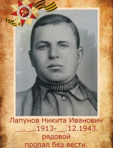 Лапунов Никита Иванович