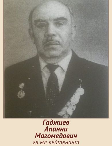Гаджиев Апани Магомедович